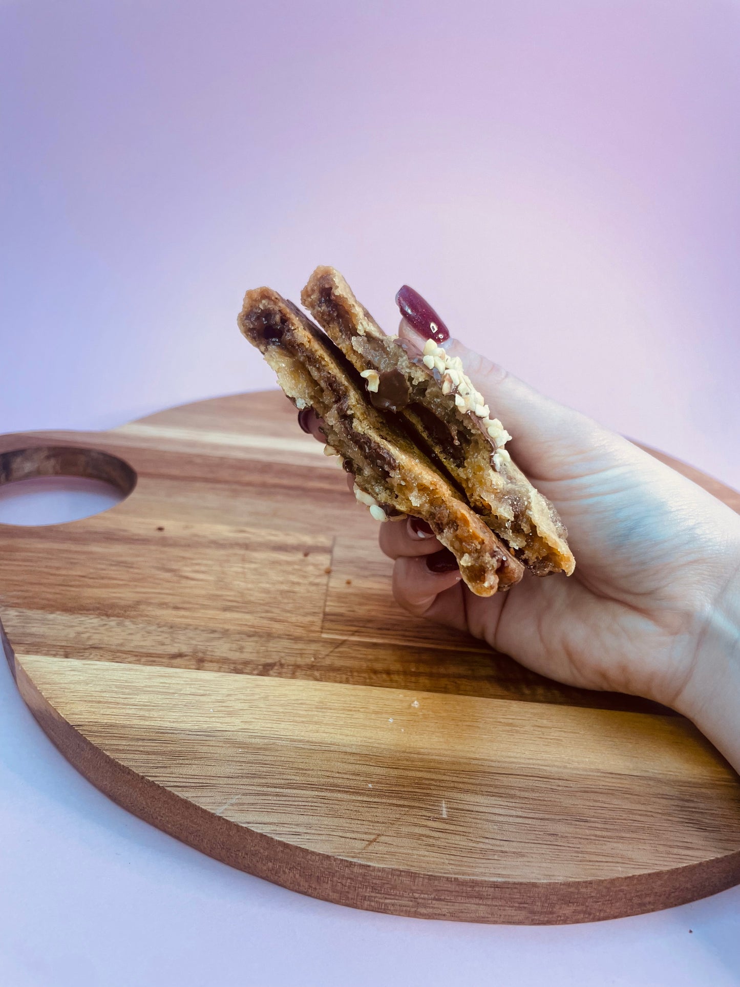 Gluten and Dairy Free Nutella Filled Cookie image 2