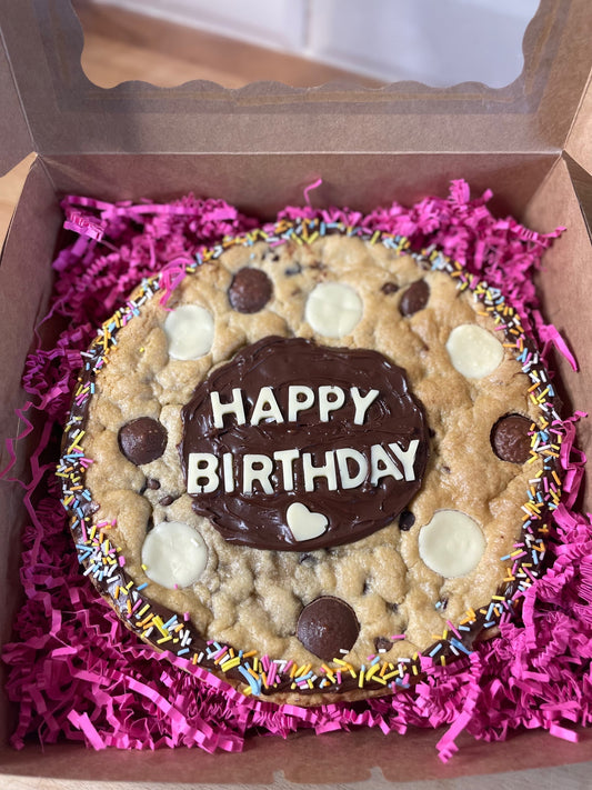 Gluten and dairy free large 9” personalisable cookie image 0