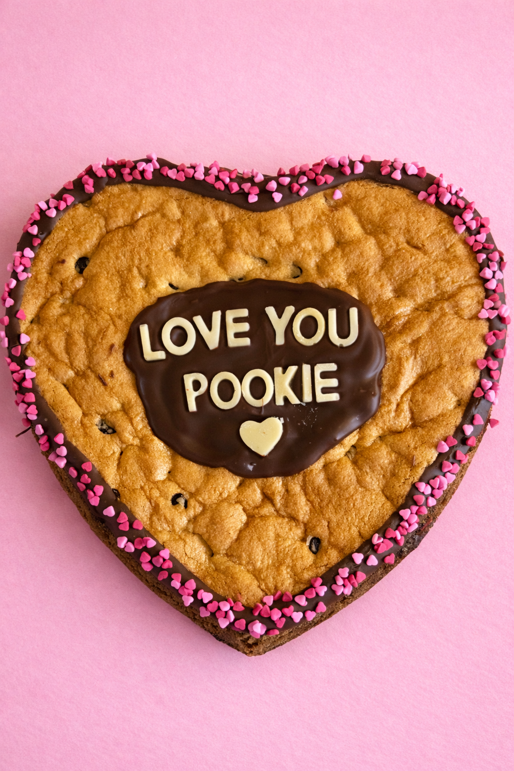 Personalised Giant Heart Cookie – Say It With Chocolate ❤️