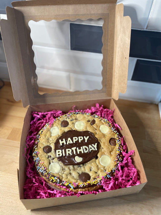 Gluten and dairy free large 9” personalisable cookie image 1