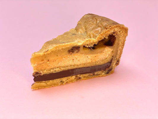 Gluten and dairy free white and milk chocolate hazelnut cookie pie  image 0