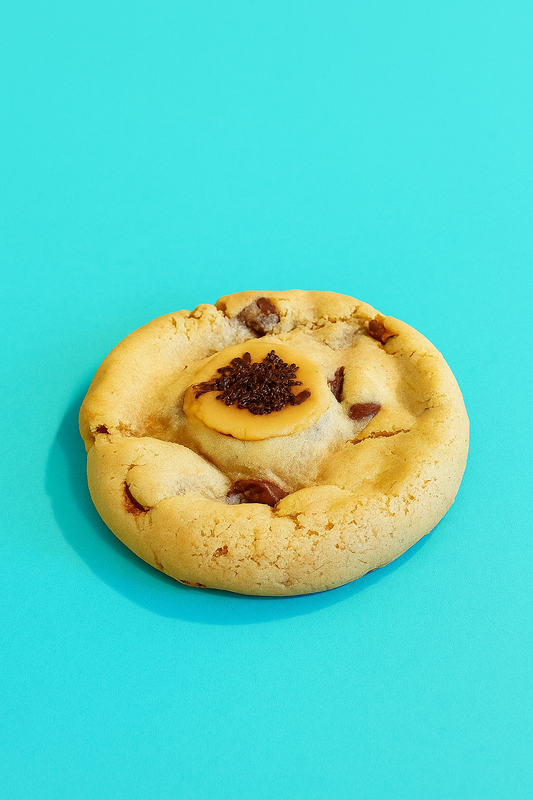 Gluten and Dairy Free Salted Caramel Filled Cookie