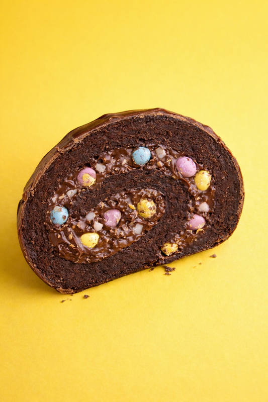 Mini Egg Brownie Roll (Gluten Free | Dairy Free)