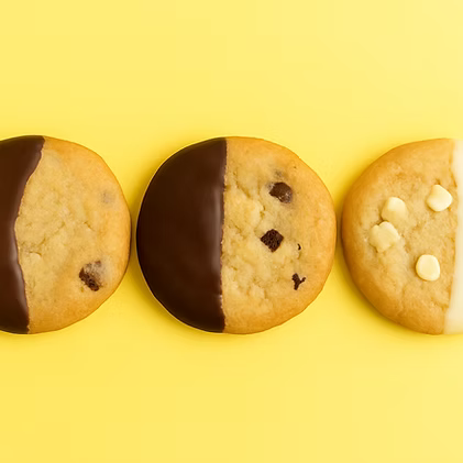 Triple Chocolate-Dipped Cookie Trio